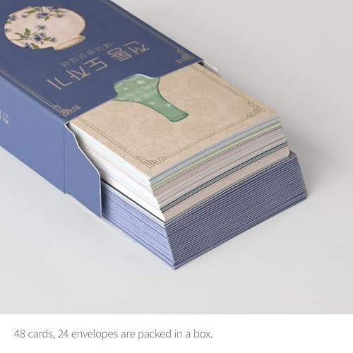 Monolike Day by Day Card, 104 Pottery - Mix 48 Mini Single cards, 24 envelopes Package - color: 104 Pottery