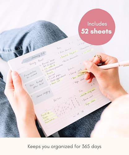 Lamare Weekly Planner Notepad – Premium Undated Weekly To Do List Notepad - color: Blue