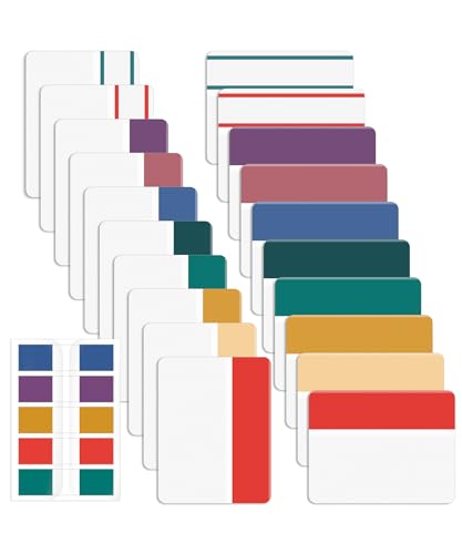 Mr. Pen- Sticky Index Tabs, 500 Pcs, 21 Sets, Colorful - color: Retro