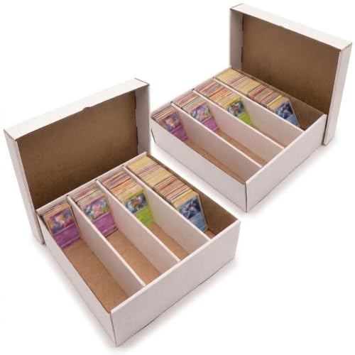 Trading Card Storage Box, 2-Pack, 3200 Count Monster Box, Woodhaven