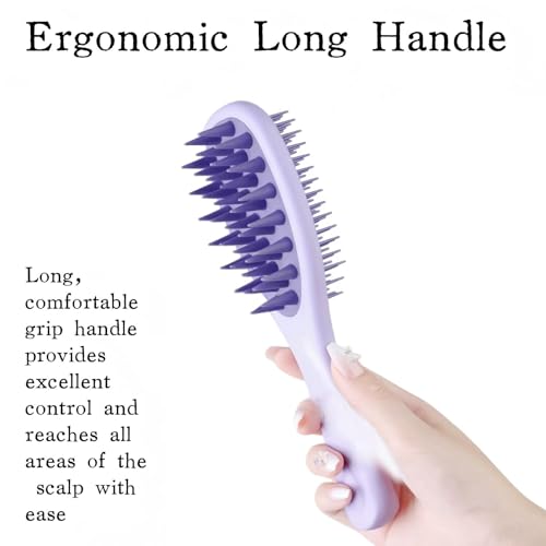 Silicone Scalp Massage Brush, Shampoo Hair Wash Comb for Shower