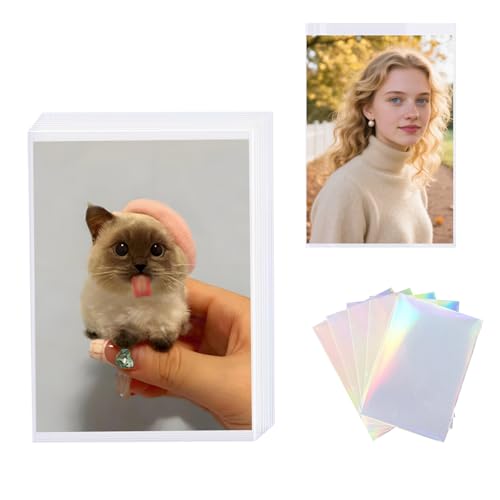 100 Pcs Kpop Photocard Sleeves (57x88mm),Clear Polypropylene Card Protector for Albums Photocards, PVC Free and Acid Free, Idol Photo Cards Protector Trading Cards Shield Cover