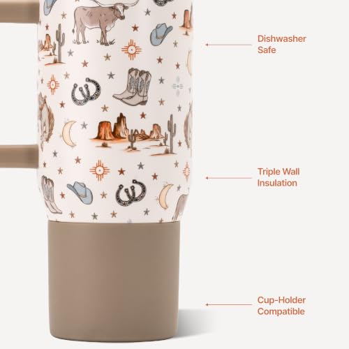 HydroJug Coffee Traveler 20oz Ceramic-Lined Mug with Handle, Mesa - color: Mesa
