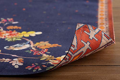 Maison d' Hermine Placemats Set of 4 Reusable 100% Cotton (13"x19") - color: 044 - Kelim - Infinity, size: 13" X 19" (Pack of 4)