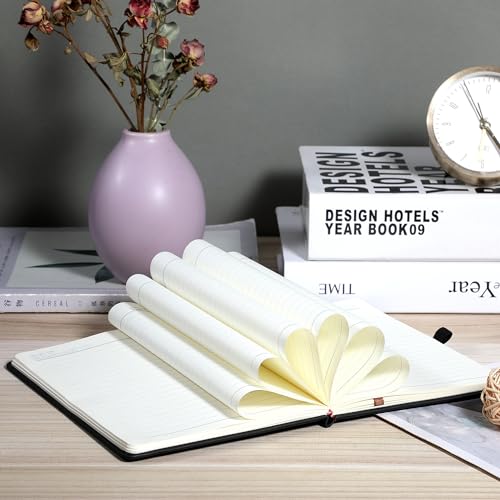 CAGIE Lined Journal Notebook for Work, 196 Pages, Medium 5.7" x 8.3", Hardcover Notebook Journal with Pen Loop, (Sky Blue Ruled), Gifts - color: 1 Pack 02 Sky Blue