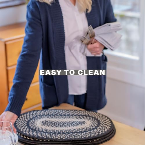 Homespice Manchester Jute Braided Placemats, Rect 13x19 Set of 4 - color: Manchester