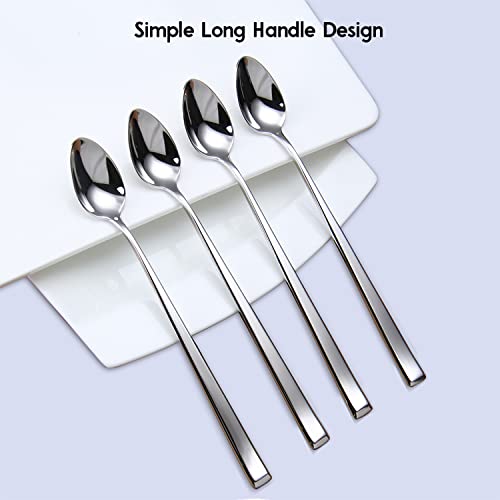 Iced Tea Spoons,Mixing Spoons Set of 4,18/10 Stainless Steel,7.9 Inches - size: 4-piece