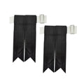 Men's Men's Tartans Kilt Flashes with Heavy Buckle Elastic Adjusters Fit - color: Black