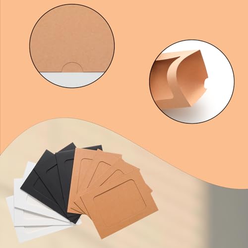 30Pcs 4x6Inch 3colors Paper Photo Frames with String & Clips - color: 3 colors, size: 4x6inch