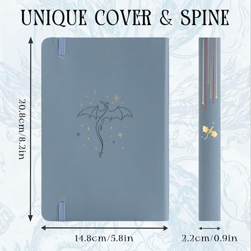 TIEFOSSI A5 Dotted Journal for Women & Men, 160 GSM Thick Paper - color: Light Blue, size: Dotted
