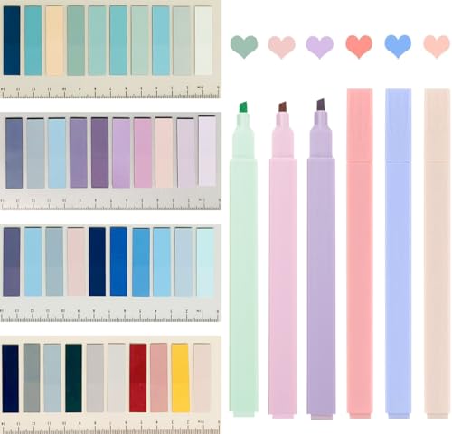 Sticky Book Tabs with Highlighers, 800 PCS Annotation Tabs