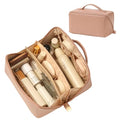 Omeily Travel Makeup & Toiletry Bag for Women Cosmetic Bag Makeup Organizer - color: C-Pink