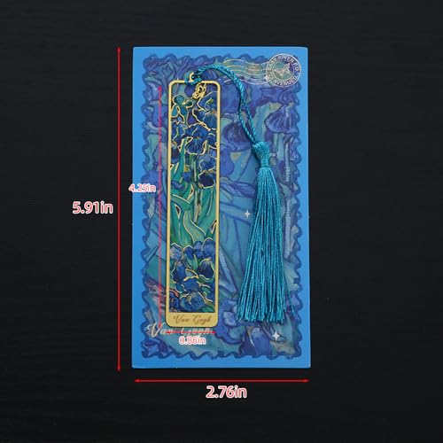 Bookmarks, Golden Oil Painting Theme Gift, Adults, Teens, 1 Pack - style: Irises