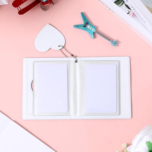 Photocard Album,3 Inch Mini Heart Hollow Photocard Binder,Black