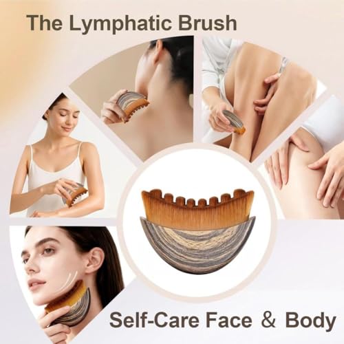 Lymphatic Face Brush,Manual Facial Cleansing Brush for Sensitive Skin, Lymphatic Drainage Brushs and Deep Pore Cleaning Soft Bristle Pore Cleaner for Nose Travel-Friendly Skin Cleansing Tool(1Pcs) - size: 1 Pcs Contour Face Brush