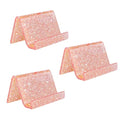 Rouidr 3 Pack Business Card Holder for Desk, Rose Gold - color: Rose Gold 3pcs