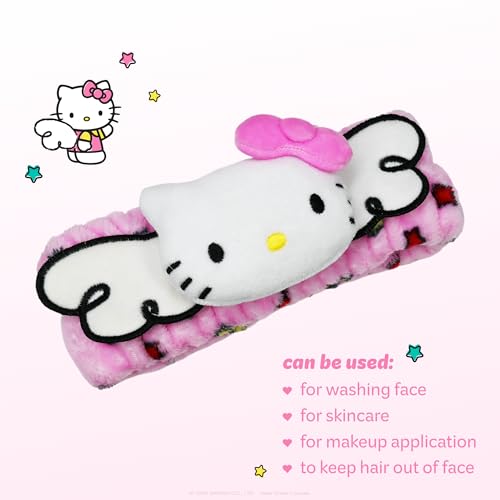 The Crème Shop x Hello Kitty Wings Plush Spa Headband (Wings) - color: Hello Kitty Wings