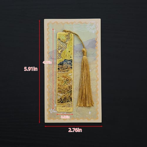 Bookmarks, Golden Oil Painting Theme Gift, Adults, Teens, 1 Pack - style: Sunlit Day