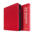 Vault X 12 Pocket Zip Trading Card Binder 480 Cards Exo-Tec (Red) - color: Red, size: 12 Pocket