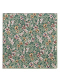 Luckyvestir Floral Pocket Squares for Men Cotton Flower Handkerchief Formal Wedding Party Graduation - color: Green