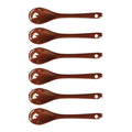 Coffee 6 pcs Porcelain Egg Spoons Ceramic Spoons 4.7 inch Coffee Dessert Yogurt Tea Milky Tea - style: Coffee