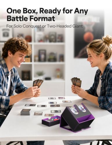 MTG Commander Deck Box (B-Black&Purple) - color: B-Black&Purple