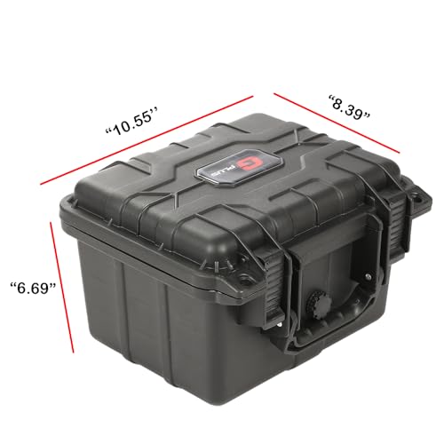 Storage Box for Collectible Cards, Tools, Screws, Craft Supplies DIY Adjustable Organizer Box with Removable Dividers & Protective Foam, Lightweight Stackable Storage Container Black Buckle - size: 1 Pack | DIY Divider | Small Size | Black