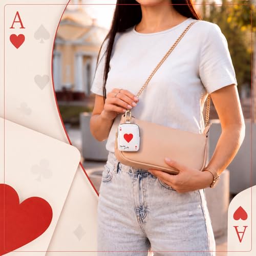 Kenning Poker Accessories for Women Playing Card Keychain Pouch