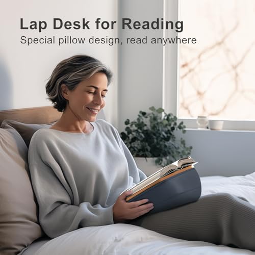 ERGONOV Lap Book Stand for Hands Free Reading Comfortable Pillow Stand - size: 11.8 x 9 inches
