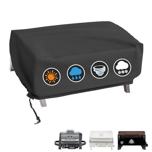 Tabletop Grill Cover for Cuisinart CGG-306 CGG-059A Pit Boss 10697 75275 PB150PPG PB336GS PB100P1 Blackstone 22 inch Table Top Royal Gourmet PD1301R - size: 24"L x 19"W x 13"H