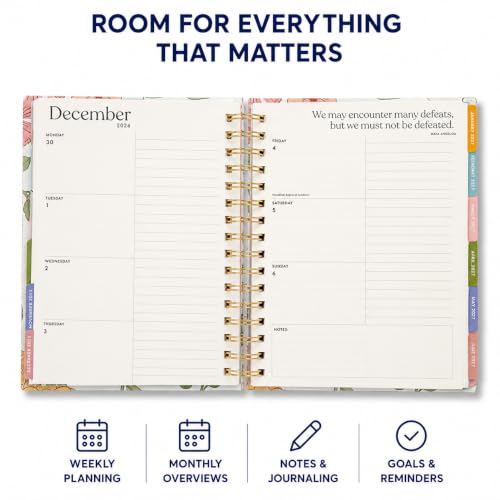 WORLD TRAVELER Academic Planner School Organizer Jul 2026-Dec 2027, 7"x9" - color: Multi Garden