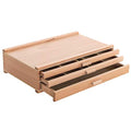 U.S. Art Supply 3-Drawer Artist Tool Supply Box with Storage Drawers