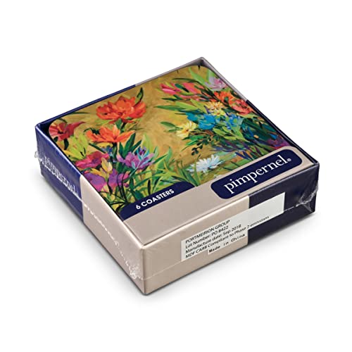 Pimpernel Coasters One Size Multicolor - size: 4" x 4" Square, style: Martha's Choice