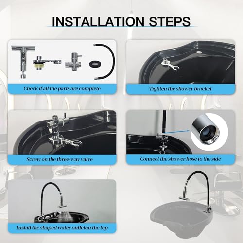 Head Spa Attachment for Shampoo Bowl,Salon Accessories - size: T