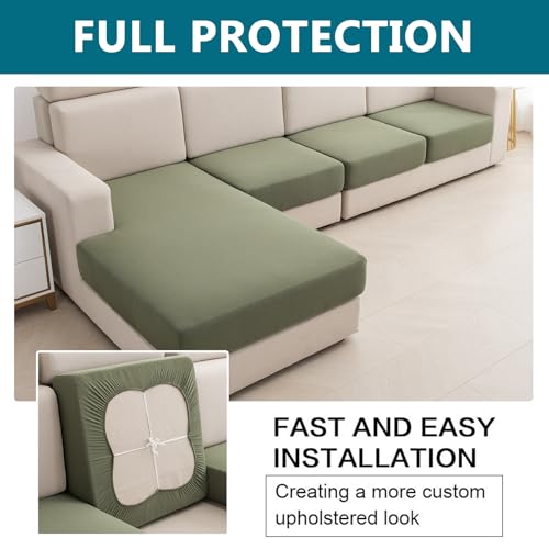 KRFOONN Waterproof Sectional Couch Covers Stretch Sofa Cushion Covers, 07 ﻿ - color: Color 07, size: Chaise Cover