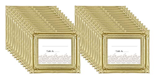 MCS Wedding Photo Frame/Placecard Holder, Glitter Gold, 24Pk - color: Glitter Gold