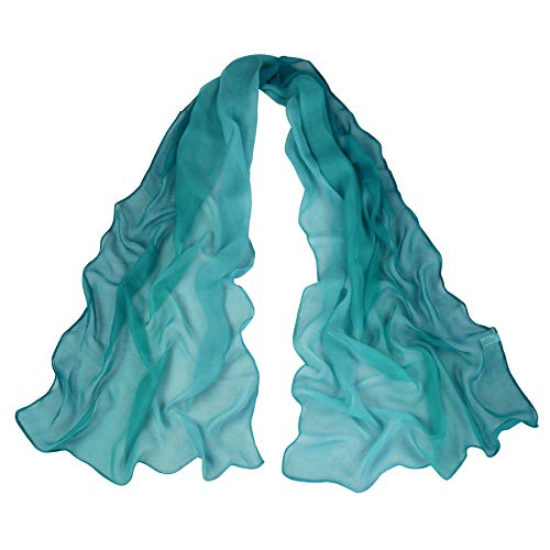 PANTONIGHT Long Chiffon Sheer Scarf Gradient Shaded Colors Lightweight Scarf For Womens - color: Col 705