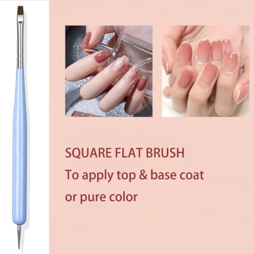 Faiteary Nail Brush Set with Nail Art Polish Brushes Builder Gel Brush