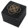 MUNID Dark Black Korean Traditional Pattern Gift Box Set(5-Pack), 4 options, 4.1 x 4.1 x 3.1 inches (L x W x H), Made in KOREA (Solid)