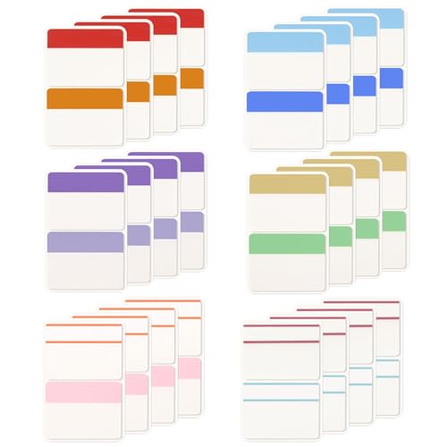 KICNIC Sticky Tabs 960 Pcs 2in, Pastel Book Tabs, 12 Colors, Adhesive BOPP - color: Pastel Colors, size: 960pcs