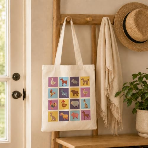Funny Canvas Tote Bag, Reusable Shoulder Grocery Bag, Holiday Gift Bags for Friends, 13.7x15.7 inch - color: Style 02