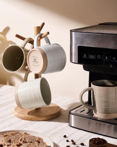 famiware Coffee Mugs Set of 4, 13 oz Mug Set, Ceramic Cup Set with Handle - color: Constellation-Multi-color, size: 4 Count (Pack of 1)