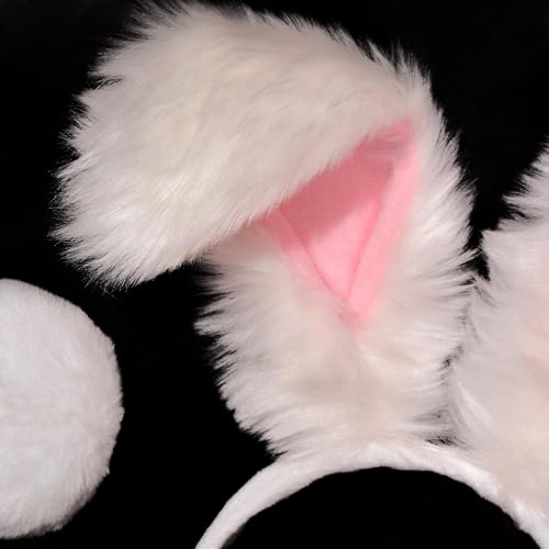 Bear Ears Cute Headband Fluffy Grizzly Hairband, Animal Ear Head Wear for Valentines Halloween Christmas Party - style: Bunny Ears