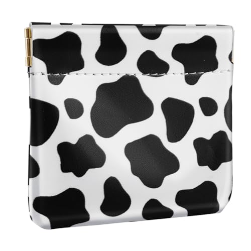 Cow Squeeze Coin Purse Pouch Mini Coin Pocket Change Wallet - color: Cow, size: Mini (3.54"x3.2")