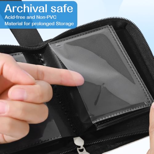1 Pocket Card Binder–Collectible Trading Card Album,Single Card Holder with 20 Pages,Holds 40 Cards,Side-Loading Mini Binder for TCG,MTG,Sports, Baseball,Football,Small Sports Card Book-White - color: White