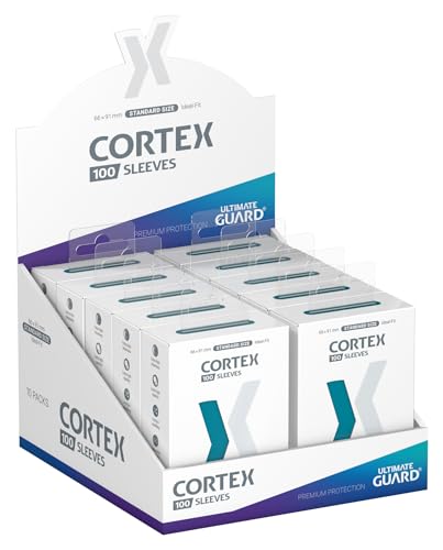 Ultimate Guard Cortex Outer Card Sleeves, 100 Standard Size TCG Sleeves, 66 x 91mm, Petrol Back, Glossy Finish, No PVC & Acid-Free, High Clarity - color: Petrol, size: Standard Glossy
