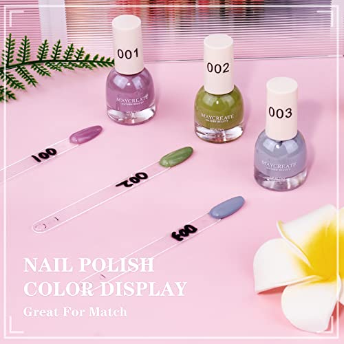Nail Swatches Sticks, 120Pcs Spiral Nail Stand for Gel Polish Color Display - color: Clear 120Pcs