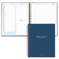 S&O Undated Daily Planner for Organization, Spiral Logbook with Hourly Schedule, Everyday Workbook Undated Diary- Routine To Do List Journal, Work Calendar Organizer Notebook, 200 Pages, 9” x 10.75”