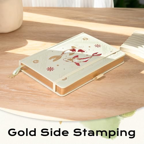 TIEFOSSI A5 Dotted Journal Notebook 190 Pages for Women & Men - color: Light Yellow, size: A5-Dotted