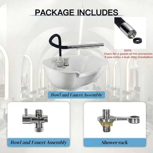 Hands-Free Shampoo Sprayer Head Salon Sink Attachment - size: Z